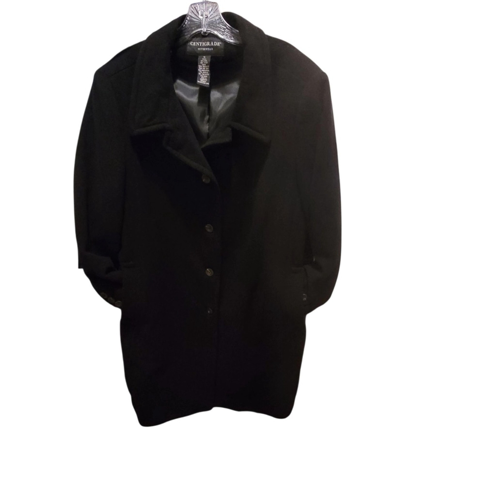 Centigrade Outerwear women's car coat wool blend black size 1X